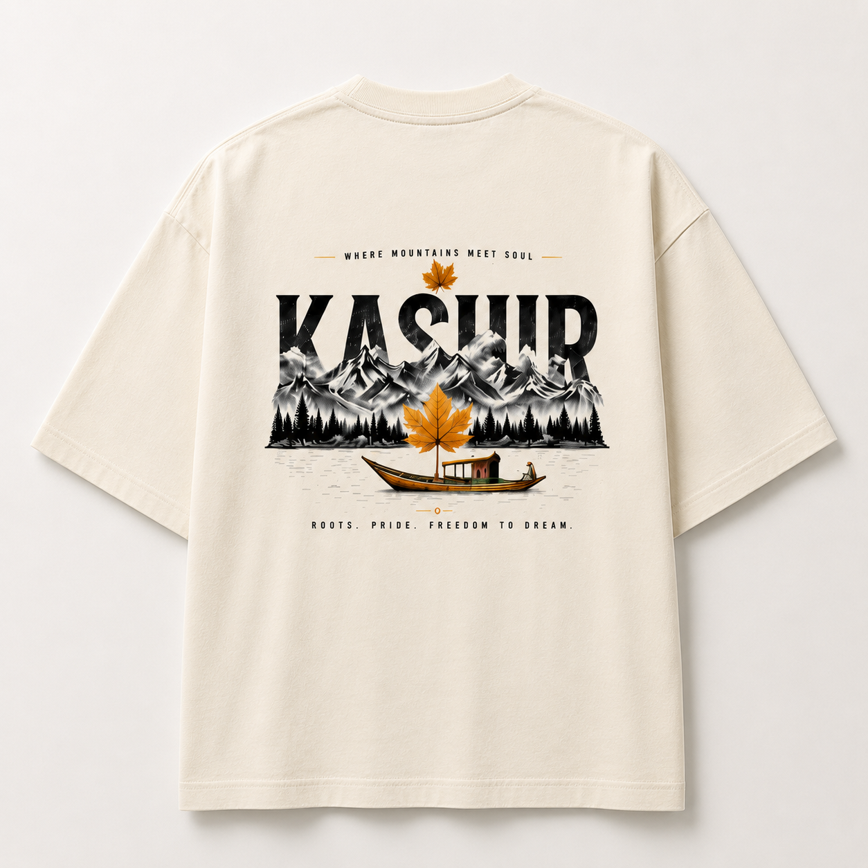 Kashir Oversized Premium Cotton T-Shirt – 240 GSM