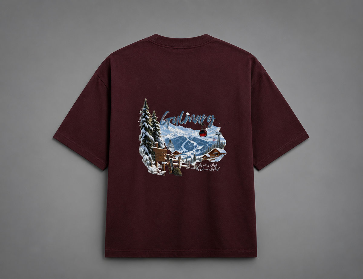 Gulmarg Oversized Premium 100% cotton Classic T-Shirt