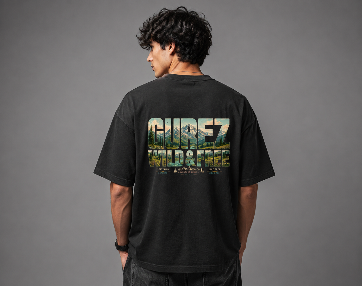 Gurez Oversized Premium 100% cotton Classic T-Shirt