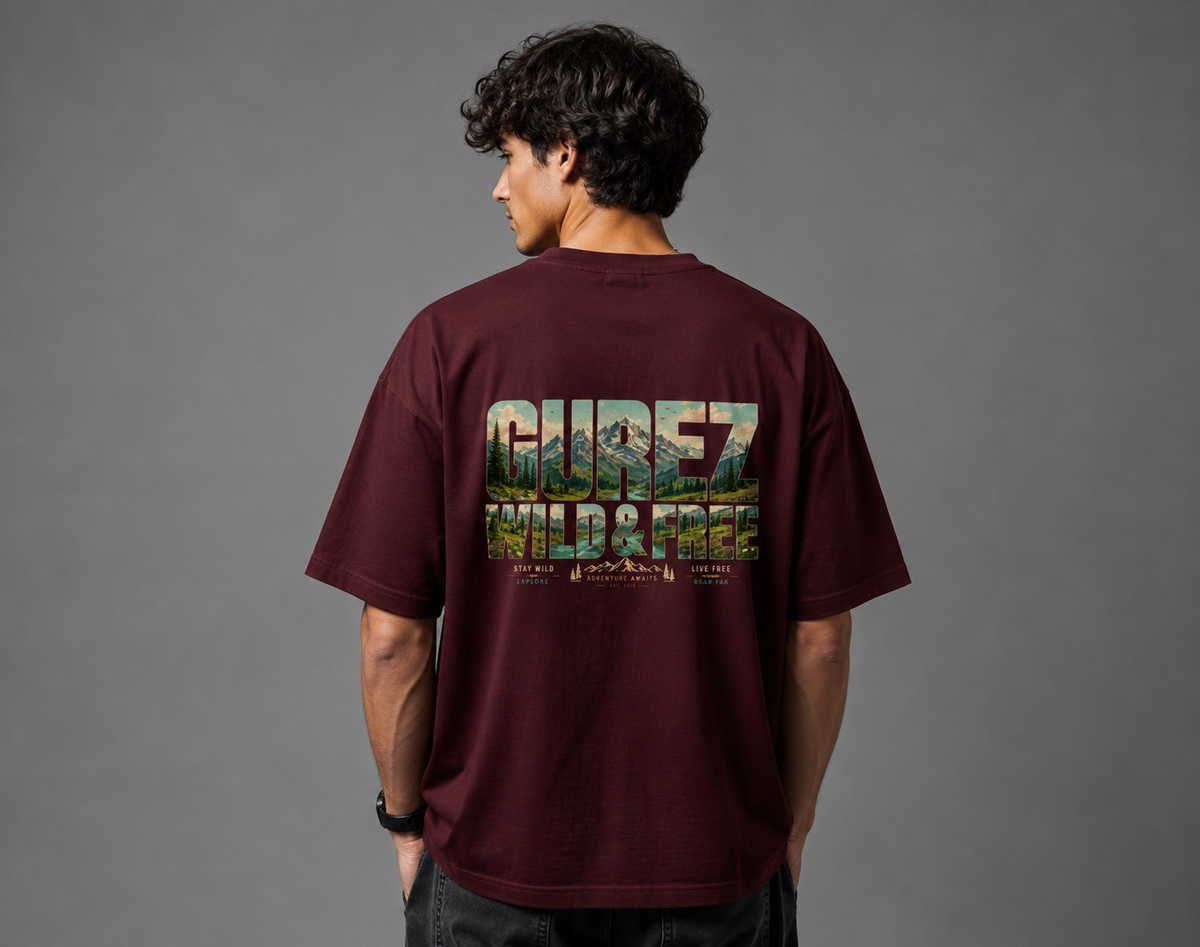 Gurez Oversized Premium 100% cotton Classic T-Shirt