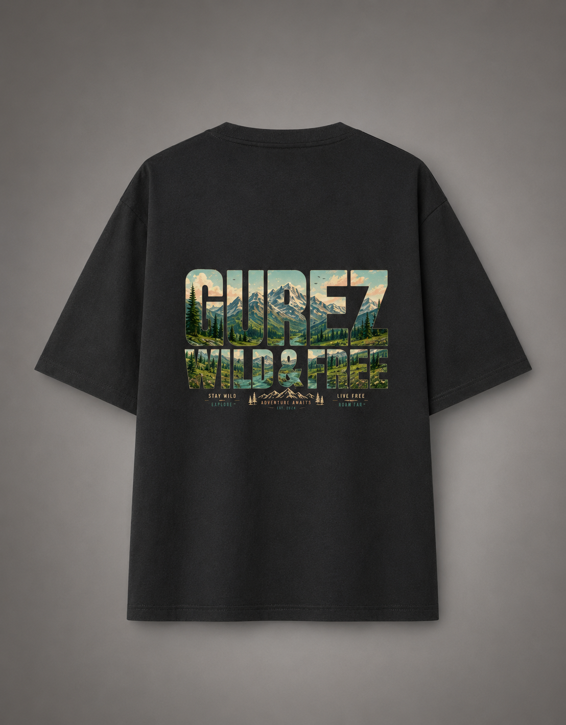 Gurez Oversized Premium 100% cotton Classic T-Shirt