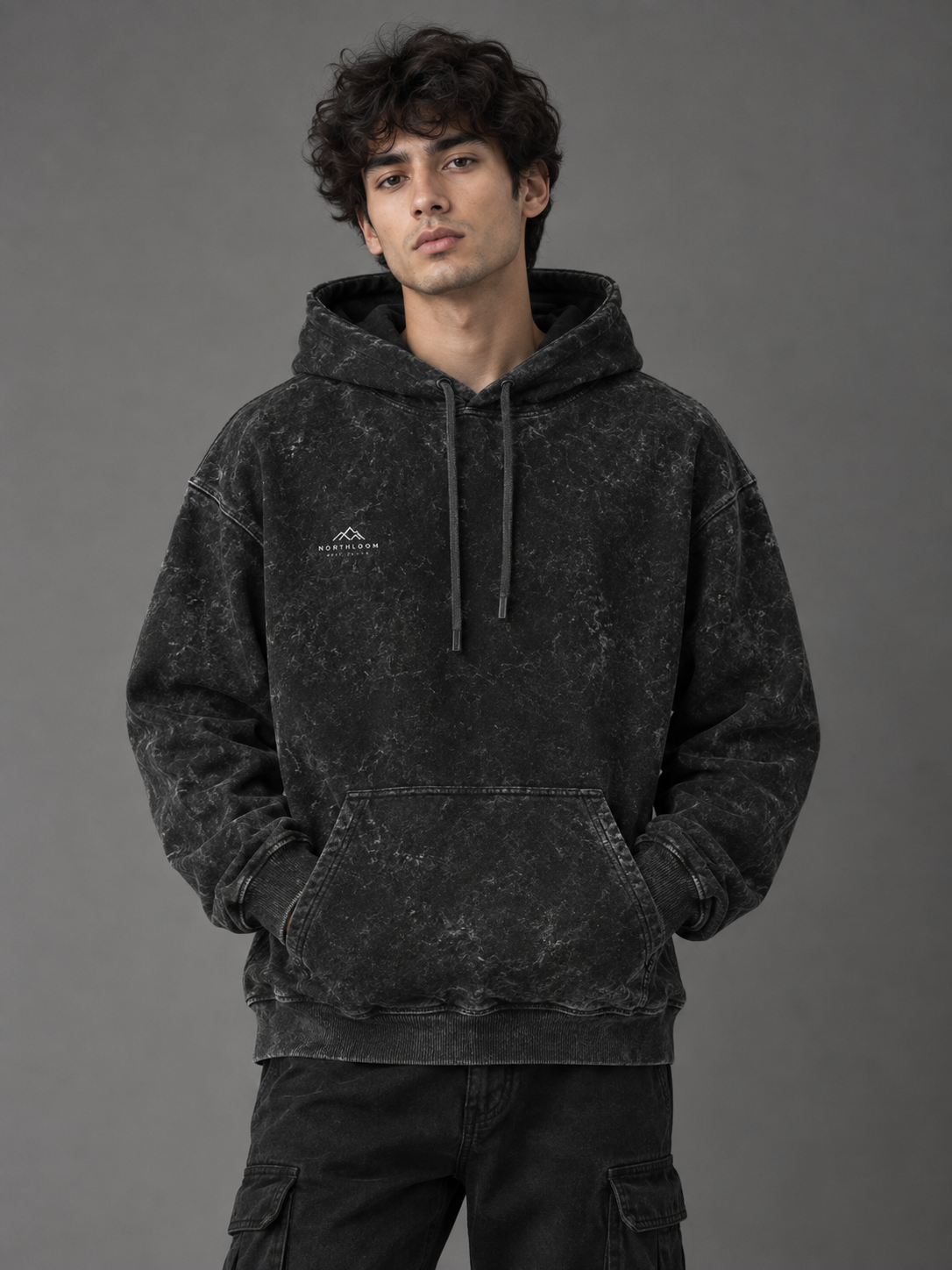KASHEER Heritage Acid Wash Oversized Hoodie NORTHLOOM
