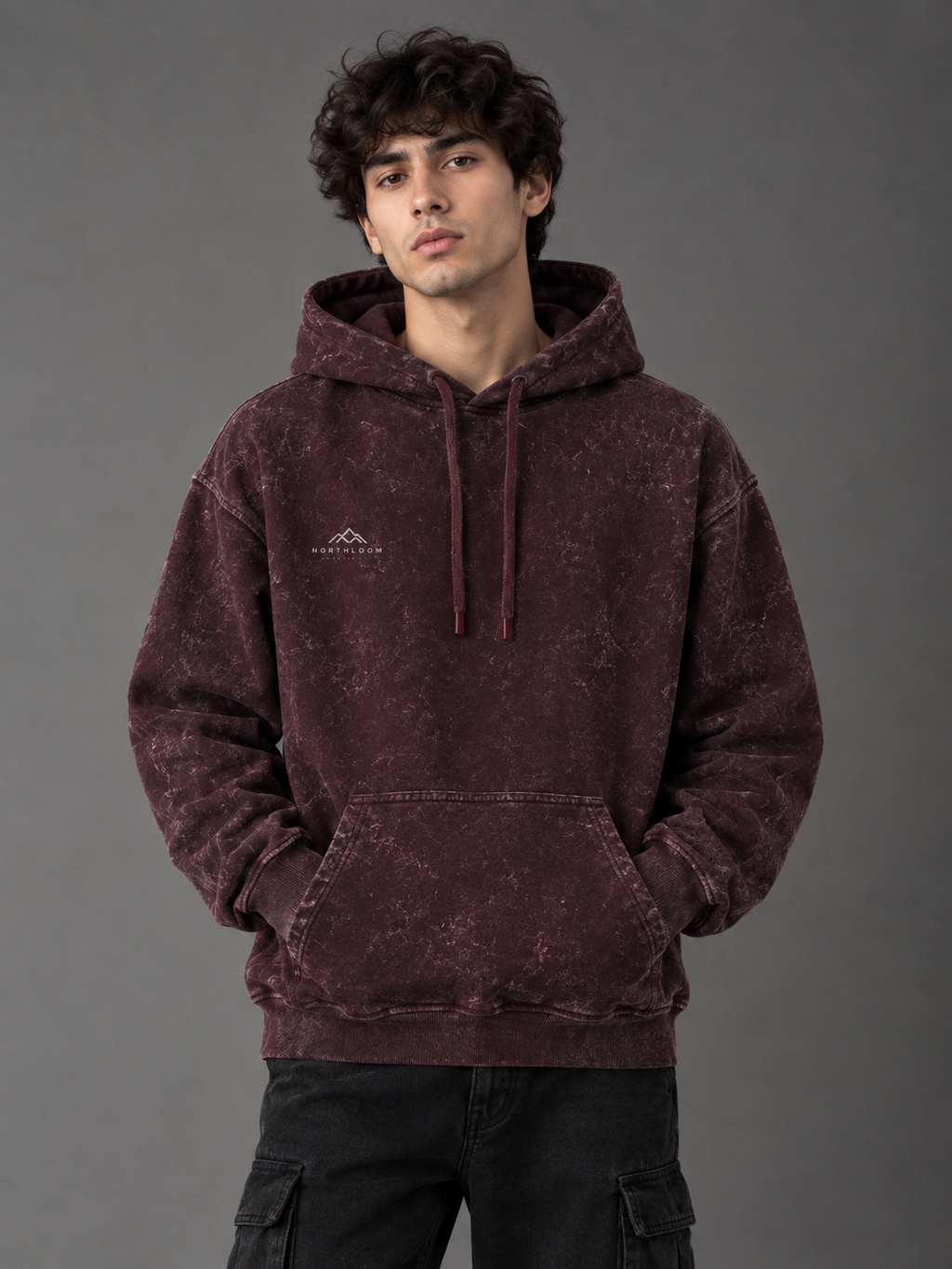 KASHEER Heritage Acid Wash Oversized Hoodie NORTHLOOM