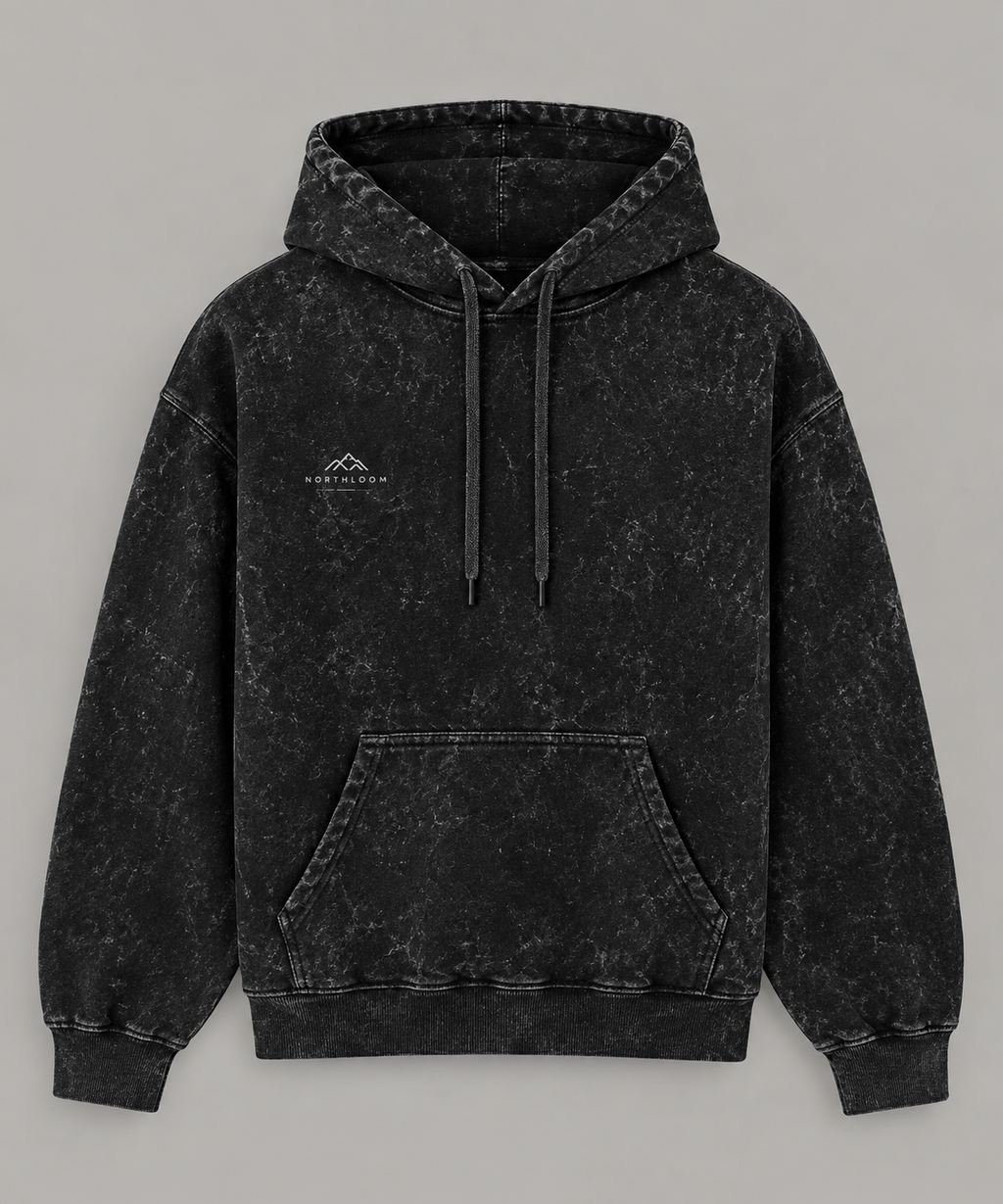 KASHEER Heritage Acid Wash Oversized Hoodie NORTHLOOM