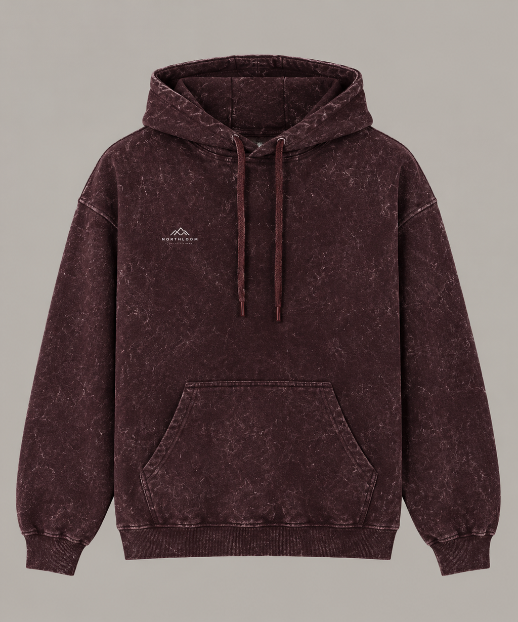 KASHEER Heritage Acid Wash Oversized Hoodie NORTHLOOM