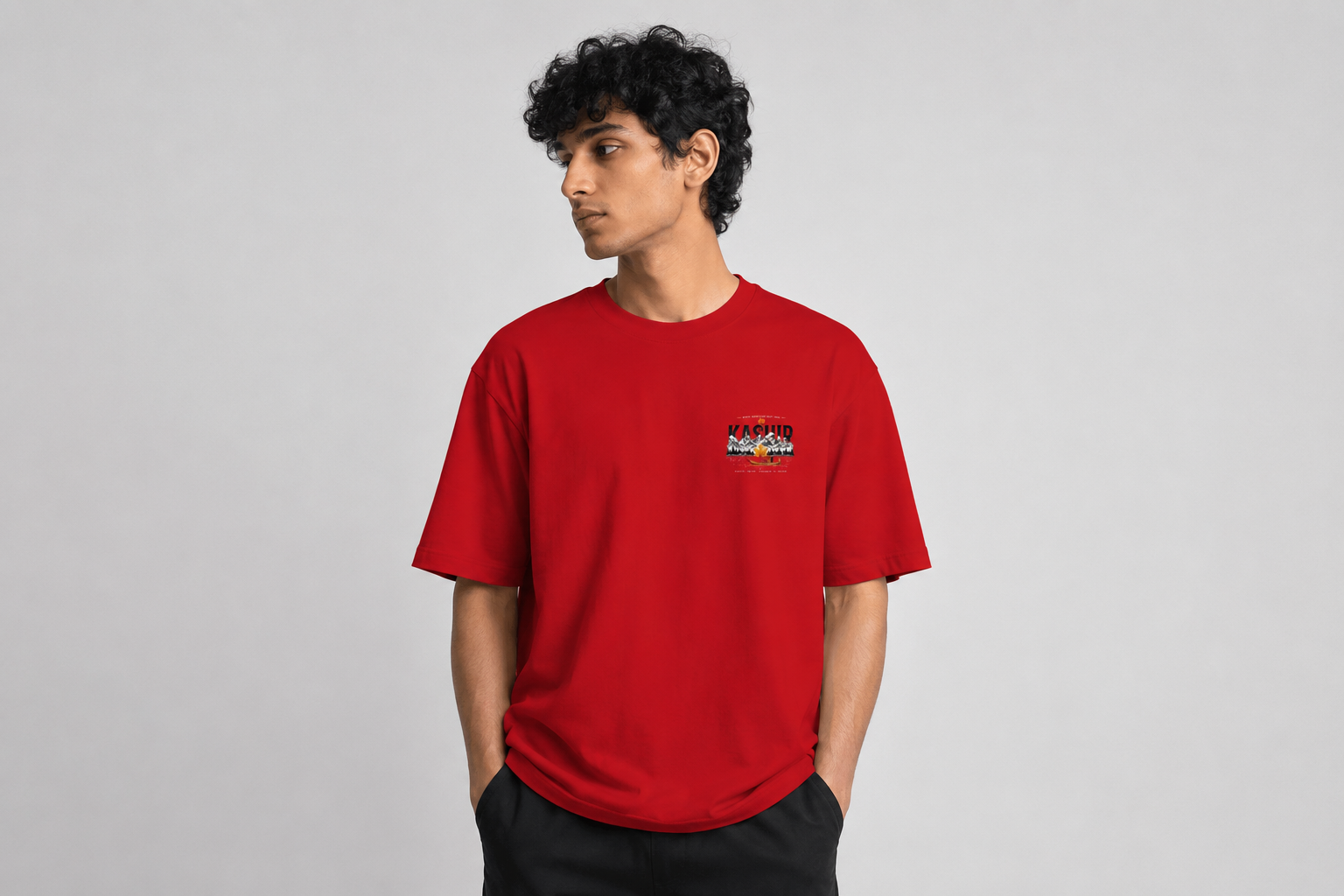 Kashir Oversized Premium Cotton T-Shirt – 240 GSM